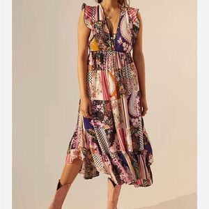 Floral Patchwork Maxi Dress - Anthropologie